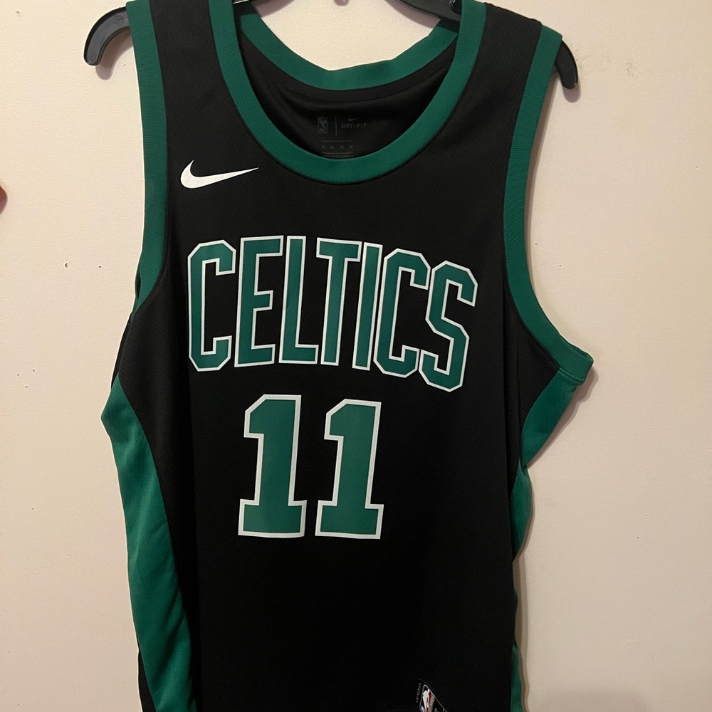 Nike Dri-FIT Black and Green Jersey